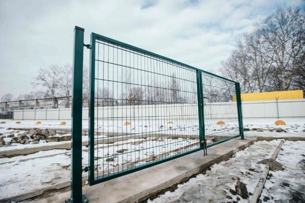 Купити ворота розпашні Duos Box 200х50мм 5мм/4мм/5мм 1,70м оц.+ПП в Сітка Захід фото 5