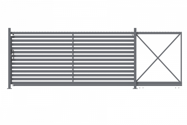 Buy sliding gates Deluxe 80x20mm 1.20m/4.00m from the manufacturer Setka Zahid specifications
