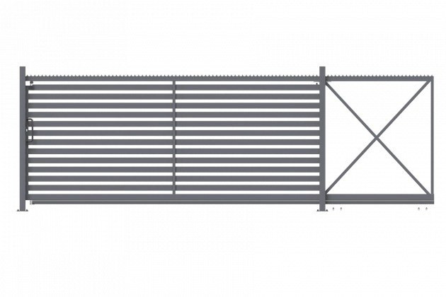 Buy sliding gates Deluxe 80x20mm 1.70m/4.00m from the manufacturer Setka Zahid specifications