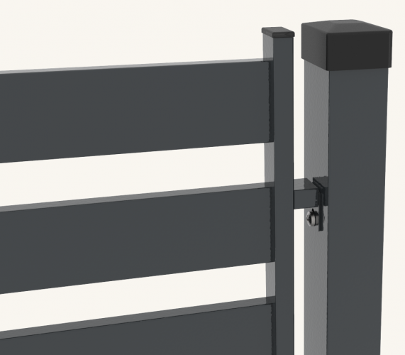 Buy Deluxe fence section 80x20mm/1.4mm 1.8m/2.0m specifications