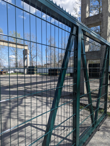 Купити відкатні ворота 200х50мм 5мм/4мм/5мм 1,70м/4,00м оц.+ПП в Сітка Захід фото 7