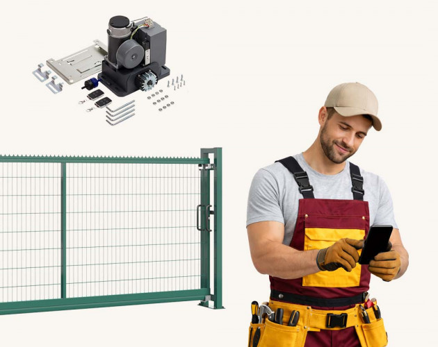 Additional installation of a gate control unit from a telephone