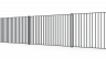 Купити секцію огорожі з профільної труби INDUSTRY CITY 20х20мм/1,2мм 1,20м/2,50м від виробника Сітка Захід ціна