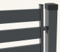 Buy Deluxe fence section 80x20mm/1.4mm 1.8m/2.0m specifications