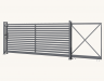 Buy sliding gates Deluxe 80x20mm 1.20m/4.00m from the manufacturer Setka Zahid